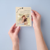 Photo champagne budget Graduation Save the Date Flyer (Hand)