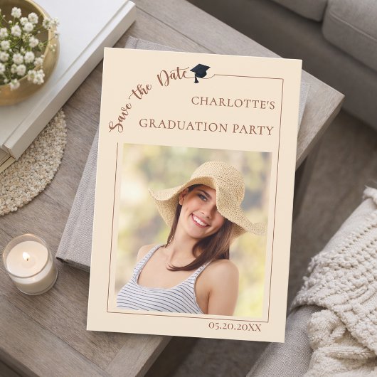 Photo champagne Graduation party Save the Date