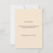 Photo champagne Graduation party Save the Date (Achterkant)