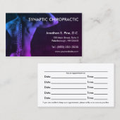 Photo Chiropractic Appointards Afsprakenkaartje (Voorkant / Achterkant)