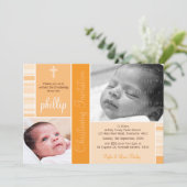 PHOTO CHRISTENING INVITES :: essence 8L Kaart (Staand voorkant)