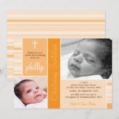 PHOTO CHRISTENING INVITES :: essence 8L Kaart (Voorkant / Achterkant)