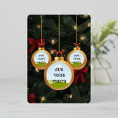 Photo Christmas Card Folie Feestdagenkaart (Staand Voorkant)