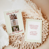 Photo Christmas Cards, Glory to God Religious Card Kaart