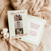 Photo Christmas Cards, Glory to God Religious Card Kaart