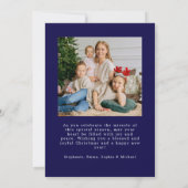 Photo Christmas Nativity Scene Christian Blessing Feestdagenkaart (Achterkant)