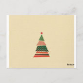 Photo Christmas Tree Ornament Card Briefkaart (Achterkant)