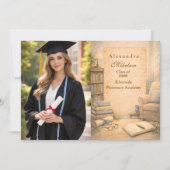 Photo Classic Psychology Graduation Aankondiging (Voorkant)