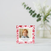 Photo Classroom Valentine Mini Card Personalized Informatiekaartje (Staand voorkant)