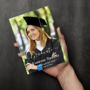 Photo Collage Afstuderen Aankondiging Kaarten