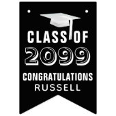 Photo Collage Afstuderen CLASS OF Black Vlaggetjes (Eerste vlag)