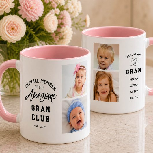 Photo Collage Awesome GRAN Mug Mok