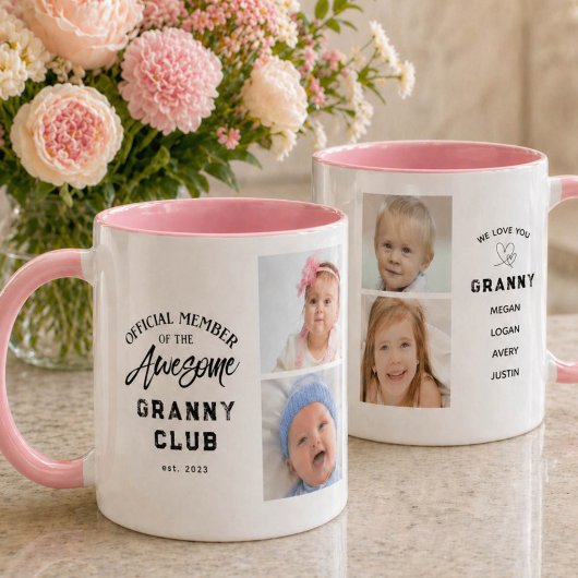 Photo Collage Awesome GRANNY Mug Mok