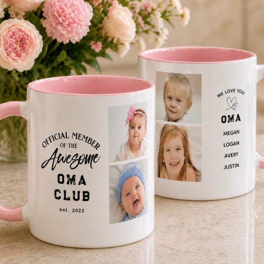 Photo Collage Awesome OMA Mug Mok