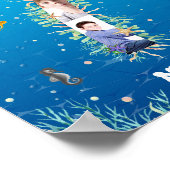 Photo Collage Big 7th Birthday Under The Sea Poster (Hoek)
