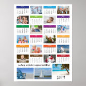 Photo Collage Calendar 2019 | Uw Gezegde Poster (Voorkant)