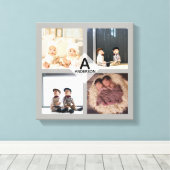 PHOTO COLLAGE Canvas - Monogram toevoegen - CHIC (Insitu (Houten vloer))