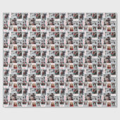 Photo Collage Christmas Wrapping Paper Cadeaupapier (Vlak)