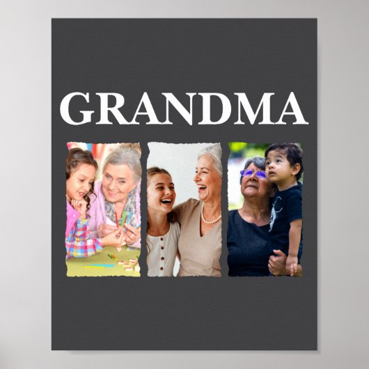 Photo Collage Grandma D Family _1  Poster (Voorkant)