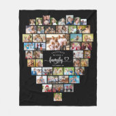 Photo Collage Heart Together We Make A Family Fleece Deken (Voorkant)