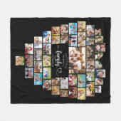 Photo Collage Heart Together We Make A Family Fleece Deken (Voorkant (Horizontaal))