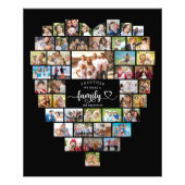 Photo Collage Heart Together We Make A Family Foto Afdruk (Voorkant)
