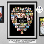 Photo Collage Heart Together We Make A Family Foto Afdruk