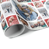 Photo Collage Holiday Cadeaupapier (Rol Hoek)