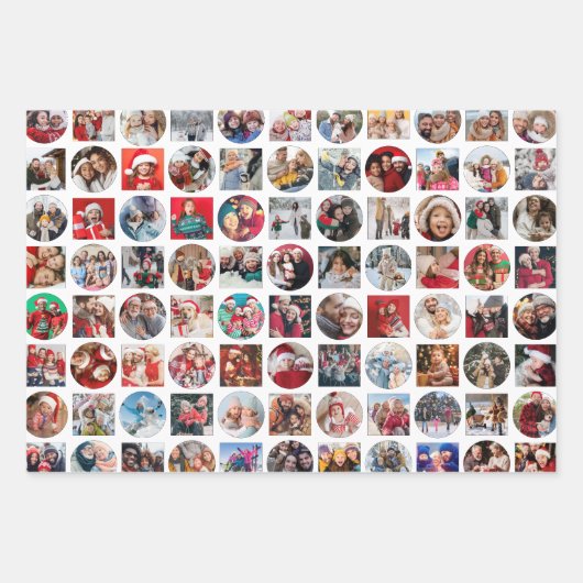 Photo Collage Holiday Inpakpapier Vel (Voorkant 2)