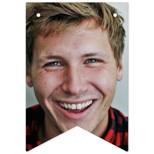 Photo Collage Jaar Afstuderen Black Party Banner (Eerste vlag)