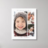 Photo Collage Keepsake Heart Canvas Afdruk (Voorkant)