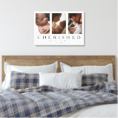 Photo Collage Keepsake Newborn Cherished Moments Canvas Afdruk (Insitu (Slaapkamer))