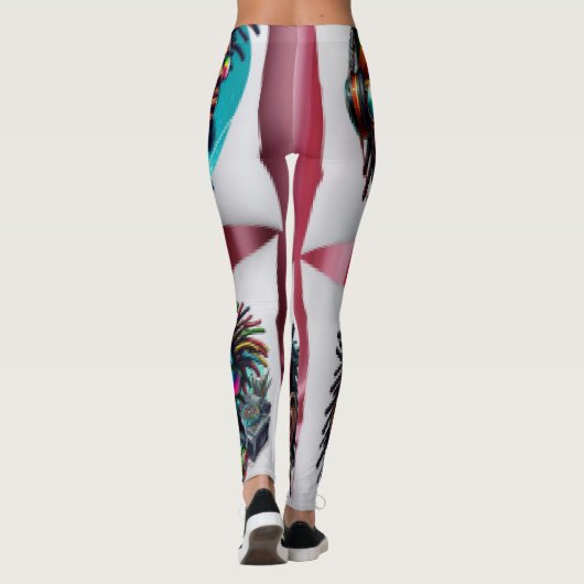 Photo Collage  Leggings (Achterkant)
