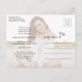 Photo Collage Modern Overlay Class Year Graduation Aankondigingskaart (Achterkant)