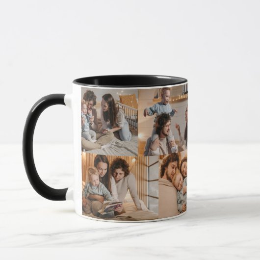 Photo Collage Mok – 8Photos | Perfecte Vaderdag (Links)