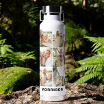 Photo Collage Monogram Gepersonaliseerde Familie Waterfles<br><div class="desc">Blijf gehydrateerd in stijl met onze Modern Simple Custom 6 Photo Collage Waterfles! Personaliseer deze gestroomlijnde en duurzame fles met zes van uw favoriete foto's, waardoor u een uniek en betekenisvol ontwerp krijgt. Gemaakt van BPA-vrije materialen, het beschikt over een veilige, morsbestendige deksel en een handige handgreep. Perfect voor school,...</div>