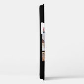 Photo Collage Monogram Naam 17 Foto's Zwart Hoesje (Achterkant / Rechts)