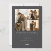 Photo Collage Newlywed Married Little Christmas Feestdagenkaart (Achterkant)