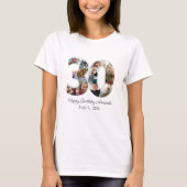 Photo Collage Number 30 - 30th Birthday T-shirt (Voorkant)