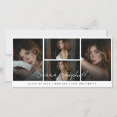 Photo Collage Overlay Mini Afstuderen Aankondiging (Voorkant)