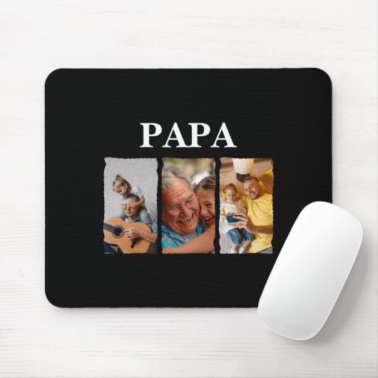 Photo Collage Papa D Gift Muismat (Met muis)