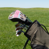 Photo Collage Pink Monogram Golfheadcover (Insitu)