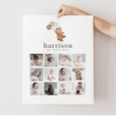 Photo Collage Poster - Bear Brown 3 Balloons