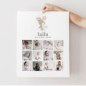 Photo Collage Poster - Bunny Pink Balloon