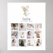 Photo Collage Poster - Bunny Pink Balloon (Voorkant)