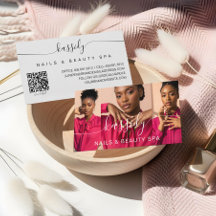 Photo Collage Script Calligraphy Monogram QR-code