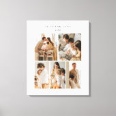 Photo Collage Simple Elegant Modern Canvas Afdruk (Voorkant)