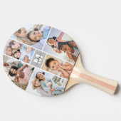 Photo Collage Simple Monogram Afbeelding Tafeltennisbatje (Zijkant)