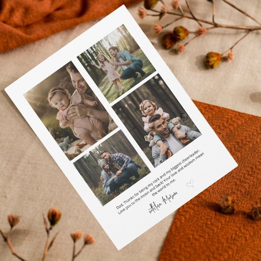 Photo Collage Vaderdag Kaart