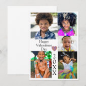 Photo Collage Valentines Heart Custom Year (Voorkant / Achterkant)